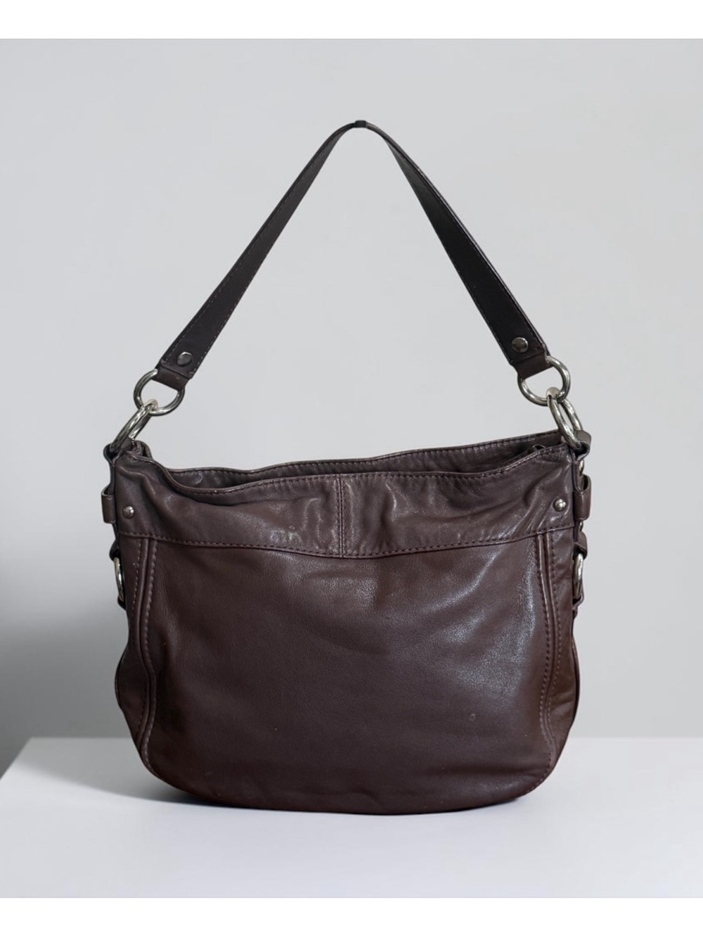 Authenticated Coach Vintage Zoe Glove-Tanned Leather Shoulder Bag in Brown! COA! - Picture 4 of 13